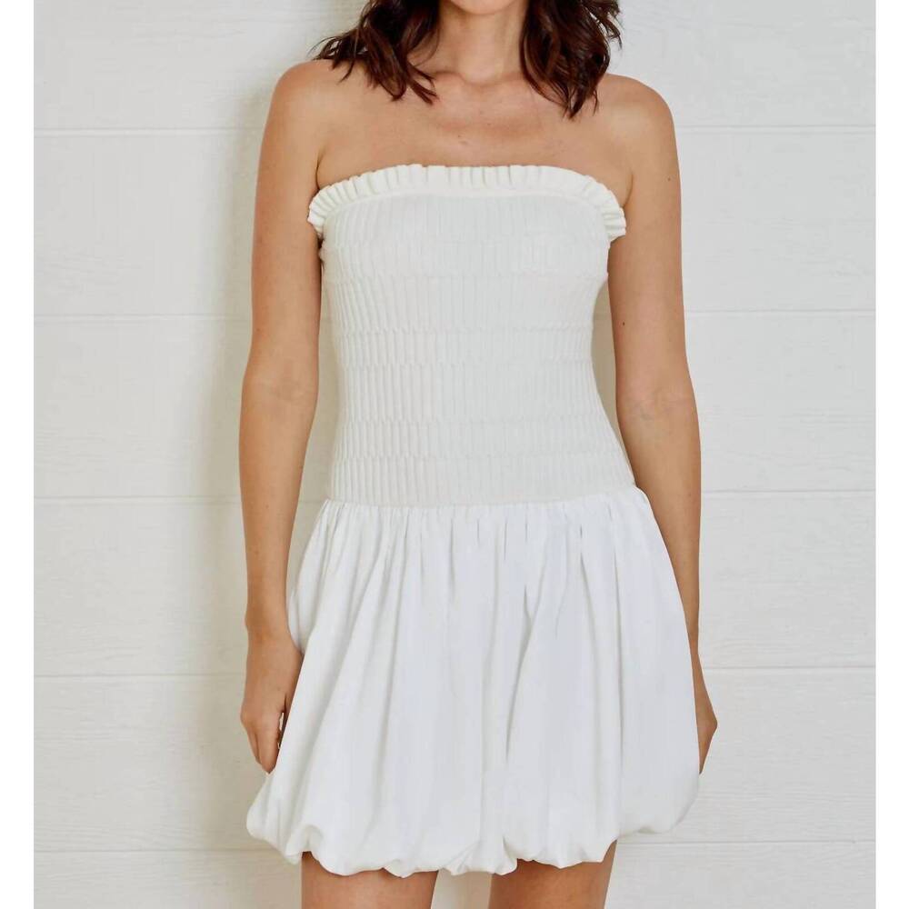 NEW DH NEW YORK amelia dress in white